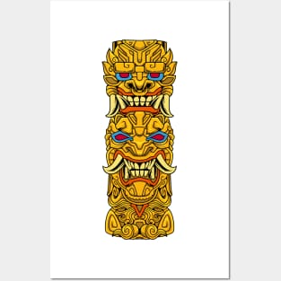 Aztec totem Posters and Art